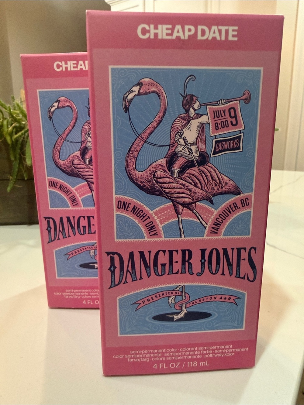 2 Cheap Date Danger Jones Pink Semi-Permanent Hair Color